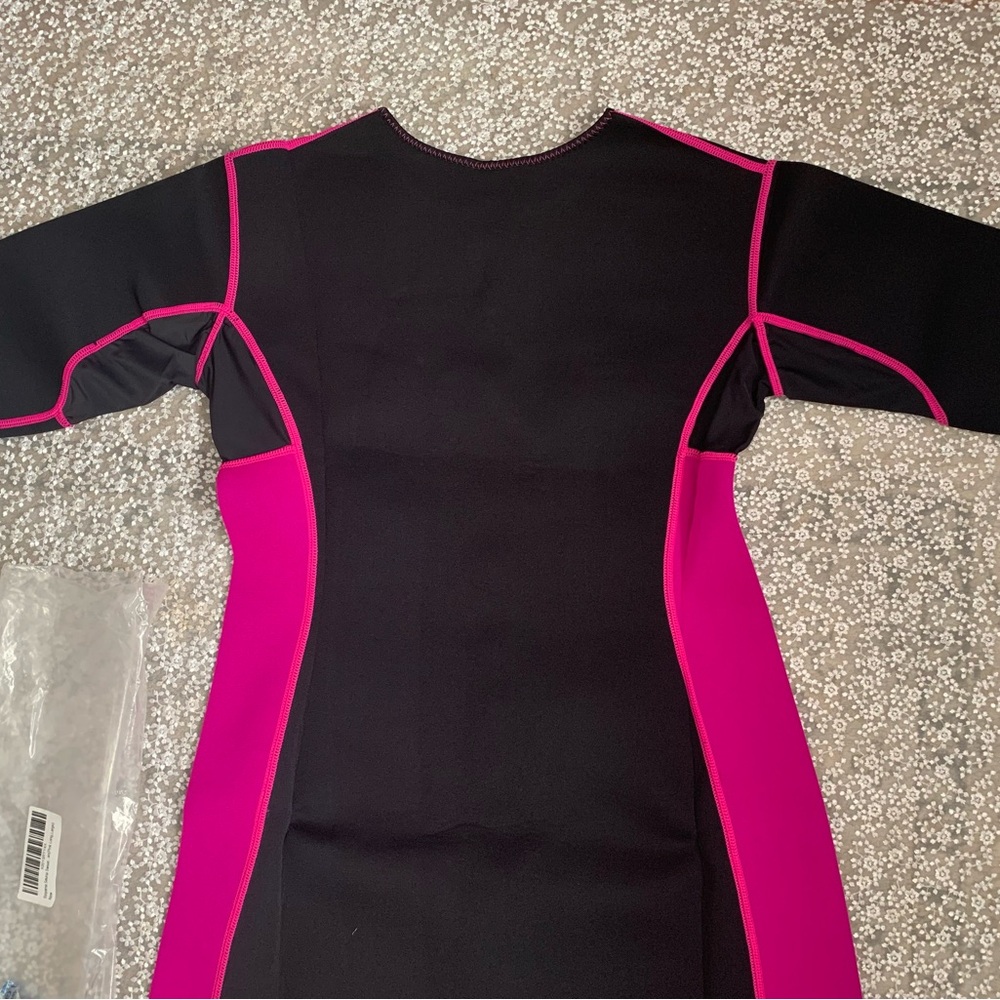 Sisyama NIP Black and Pink Sauna Sweat Long Bodysuit